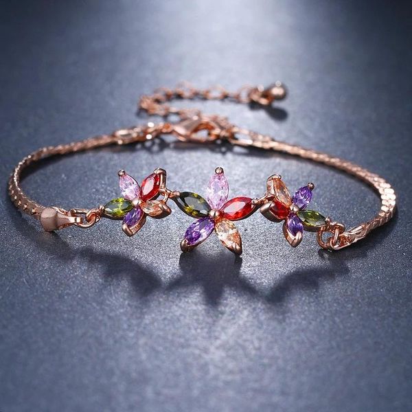 zircons adjustable bracelet bangle for women captivate brilliant cz rose gold color flower jewelry feminia gift charm bracelets, Golden;silver
zircons adjustable bracelet bangle for women captivate brilliant cz rose gold color flower jewelry feminia gift charm bracelets, Golden;silver