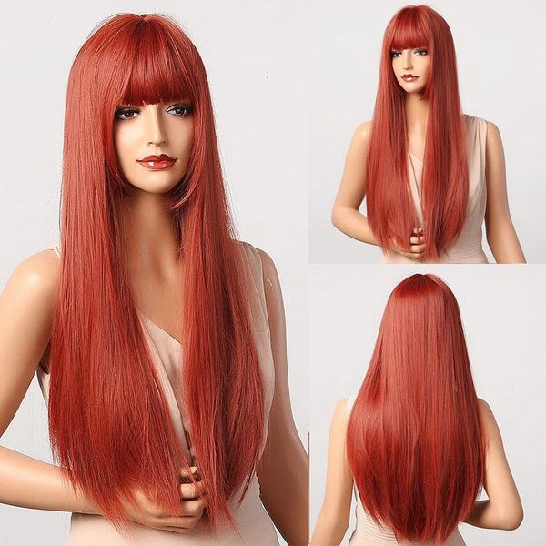 synthetic wigs sinuo long straight natural hair women' s perruque brown red 24inch heat resistant fiber cosplay wig, Black
synthetic wigs sinuo long straight natural hair women' s perruque brown red 24inch heat resistant fiber cosplay wig, Black