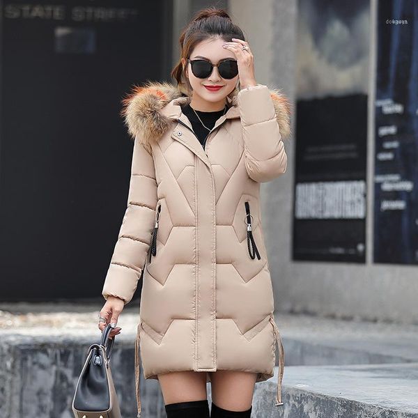 winter slim 2021 big cotton-padded jacket heavy hair thickening down parka women jacket1, Black
winter slim 2021 big cotton-padded jacket heavy hair thickening down parka women jacket1, Black