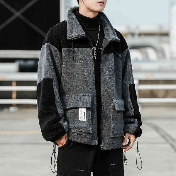 2021 autumn and winter brand ruffian handsome fashion men's wear color matching couple's coat wool cotton padded et, Black
2021 autumn and winter brand ruffian handsome fashion men's wear color matching couple's coat wool cotton padded et, Black
