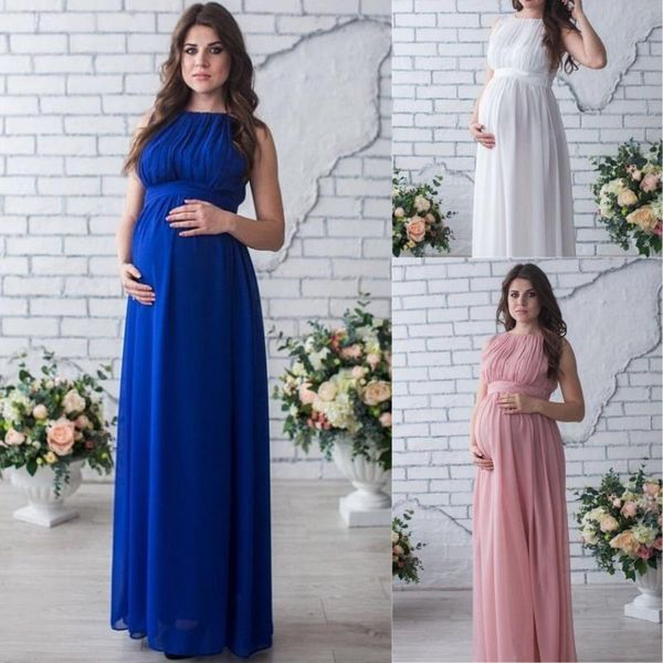 maternity dresses for women po shoot chiffon pregnant dress sleeveless long and thin soild color clothes, White
maternity dresses for women po shoot chiffon pregnant dress sleeveless long and thin soild color clothes, White