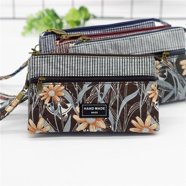 women purse cloth long wallet multi layer fabric clutch flower womens mobile phone bag for lady walking carry pouch, Red;black
women purse cloth long wallet multi layer fabric clutch flower womens mobile phone bag for lady walking carry pouch, Red;black