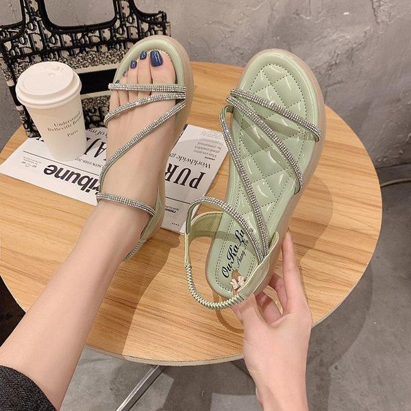 slippers 2021 summer style flat sandals women's rhinestone jelly bottom, Black
slippers 2021 summer style flat sandals women's rhinestone jelly bottom, Black