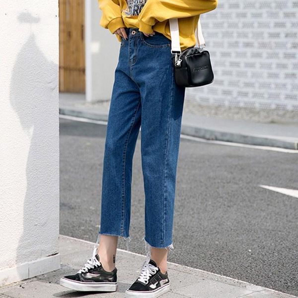 women's jeans women autumn boyfriend loose denim harem pants casual high waist ankle-length wide leg straight trousers, Blue
women's jeans women autumn boyfriend loose denim harem pants casual high waist ankle-length wide leg straight trousers, Blue