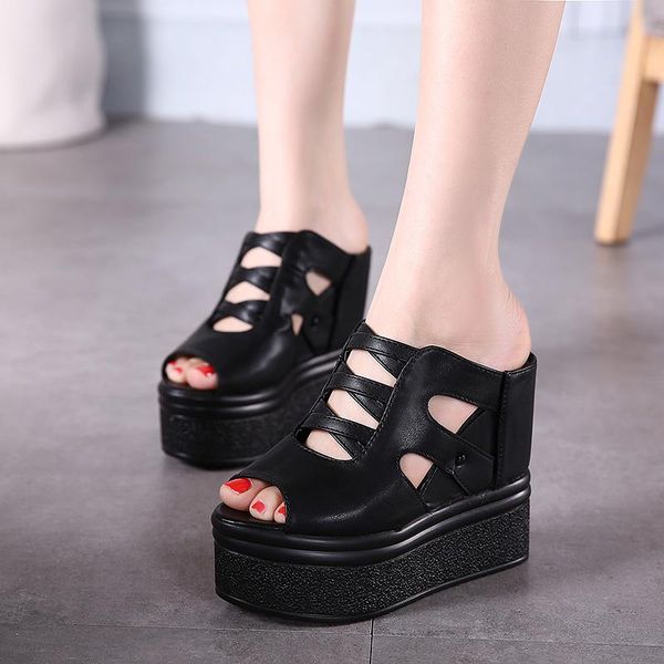 platform slippers women open toe wedges sandals ladies summer high heels casual shoes home outdoor, Black
platform slippers women open toe wedges sandals ladies summer high heels casual shoes home outdoor, Black