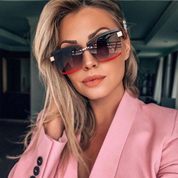 sunglasses 2021 fashion style rimless luxury square men women shades uv400 vintage glasses, White;black
sunglasses 2021 fashion style rimless luxury square men women shades uv400 vintage glasses, White;black