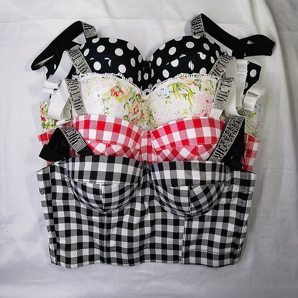 bustiers & corsets the rhinestone fashion y2k women 2021 sleeveless low chest push up short tank bra slim camis club corset top, Black;white
bustiers & corsets the rhinestone fashion y2k women 2021 sleeveless low chest push up short tank bra slim camis club corset top, Black;white