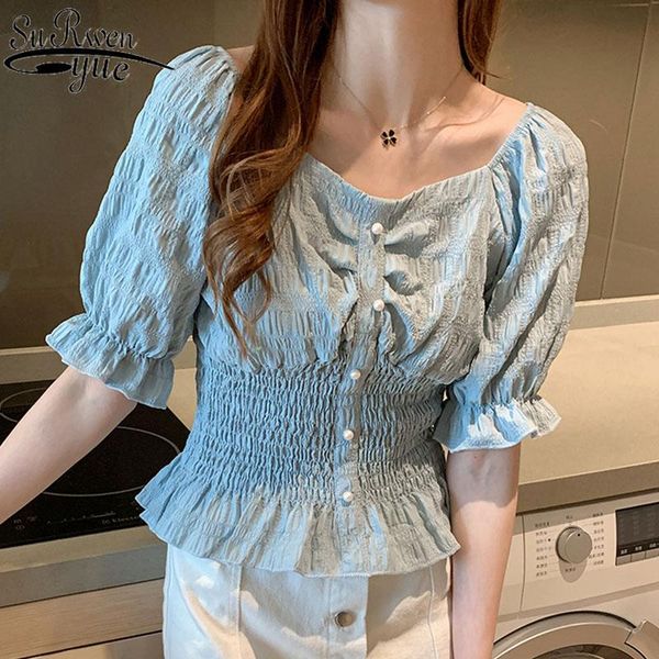 women's blouses & shirts fashion women solid wild waist slim ladies short-sleeve chiffon beading lantern sleeve woman's 9605, White
women's blouses & shirts fashion women solid wild waist slim ladies short-sleeve chiffon beading lantern sleeve woman's 9605, White