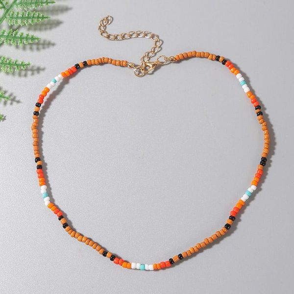 chokers simple fashion brown black white blue mix glass beads partition beaded handmade necklaces for women jewelry gift, Golden;silver
chokers simple fashion brown black white blue mix glass beads partition beaded handmade necklaces for women jewelry gift, Golden;silver