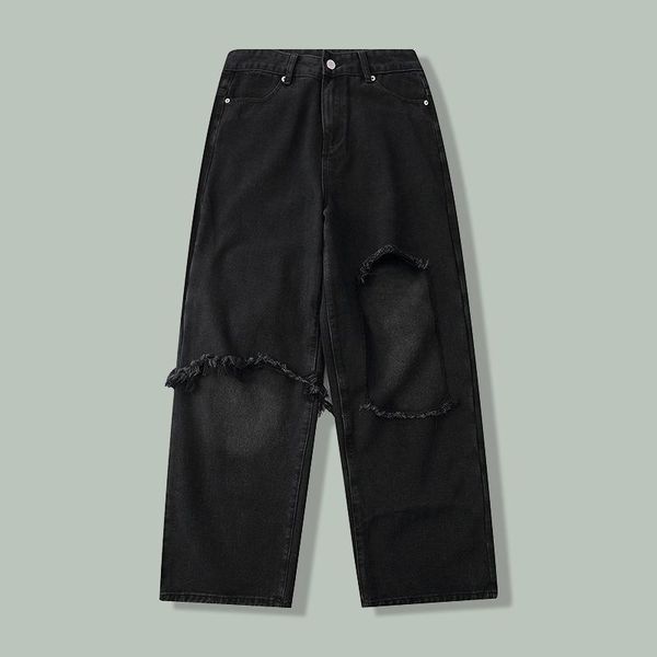 men's jeans hip hop wash distressed retro hole men harajuku streetwear goth wide leg pants 2021autumn casual jogger oversized trousers, Blue
men's jeans hip hop wash distressed retro hole men harajuku streetwear goth wide leg pants 2021autumn casual jogger oversized trousers, Blue