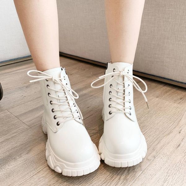 boots 2021 autumn white shoes women platform fashion brand round-toe ladies footware cross-tied female botas mujer, Black
boots 2021 autumn white shoes women platform fashion brand round-toe ladies footware cross-tied female botas mujer, Black