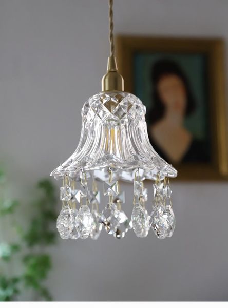 pendant lamps french retro single-head small chandelier crystal glass bedside dining room entrance bay window lamp
pendant lamps french retro single-head small chandelier crystal glass bedside dining room entrance bay window lamp