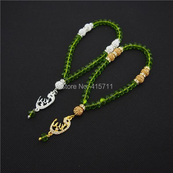 charm bracelets l150113019 green crystal rondelles islamic muslim prayer beads 33beads misbaha sibha, Golden;silver
charm bracelets l150113019 green crystal rondelles islamic muslim prayer beads 33beads misbaha sibha, Golden;silver