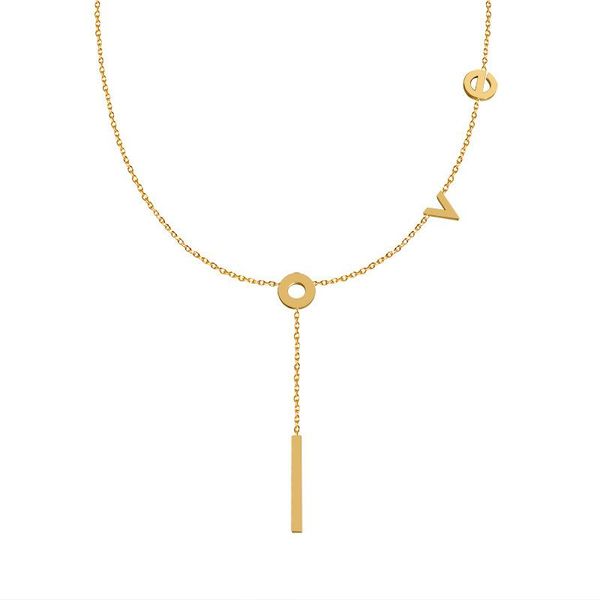 pendant necklaces stainless steel love letters necklace for women tassel metal clavicle chain gold/sliver/rose gold color, Silver
pendant necklaces stainless steel love letters necklace for women tassel metal clavicle chain gold/sliver/rose gold color, Silver