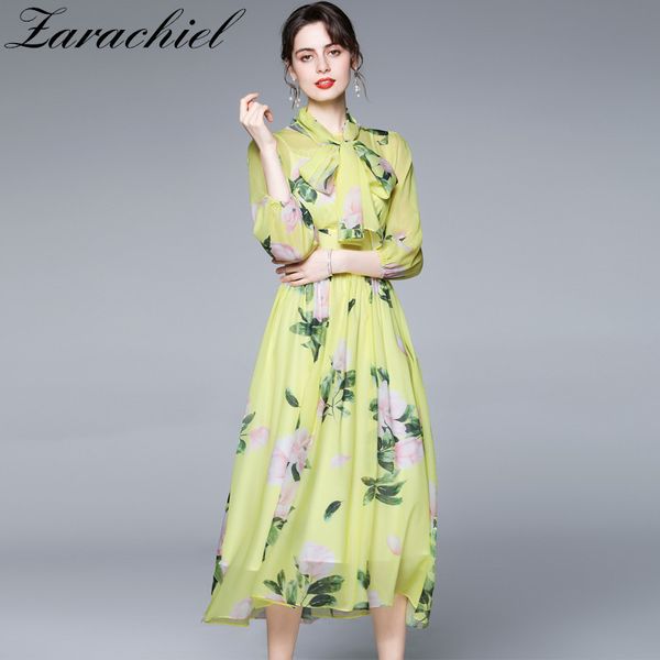 summer vacation bohemian beach chiffon women's wrist sleeve bow collar lace up flower printed elegant midi dress 210416, Black;gray
summer vacation bohemian beach chiffon women's wrist sleeve bow collar lace up flower printed elegant midi dress 210416, Black;gray