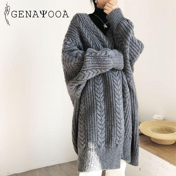 genayooa long cardigan autumn winter warm knitted ladies cardigans female vintage sweater women oversized korean 210417, White;black
genayooa long cardigan autumn winter warm knitted ladies cardigans female vintage sweater women oversized korean 210417, White;black