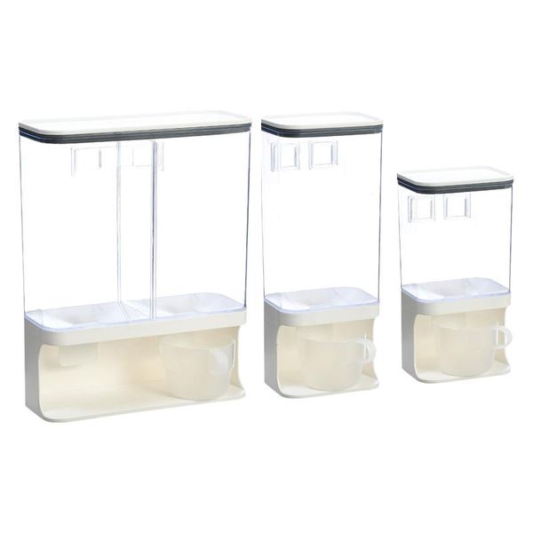 1/1.5/3l wall mounted divided rice cereal dispenser kitchen dry container storage organizer rack accessory bottles & jars
1/1.5/3l wall mounted divided rice cereal dispenser kitchen dry container storage organizer rack accessory bottles & jars