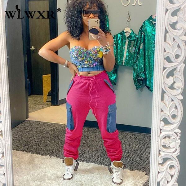 high waist solid trousers women sweatpants baggy pockets cargo pants ladies streetwear fall winter loose female 2021 women's & capris, Black;white
high waist solid trousers women sweatpants baggy pockets cargo pants ladies streetwear fall winter loose female 2021 women's & capris, Black;white