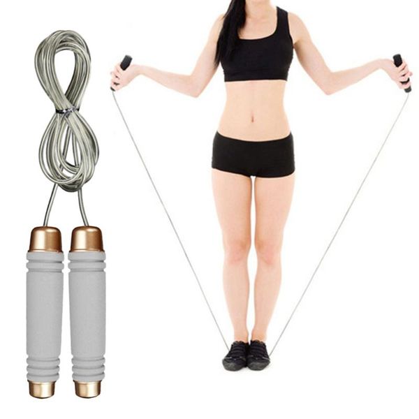 4pcs fitness adjustable handle skipping rope steel wire jump sports accessory for children students adults (grey, ropes
4pcs fitness adjustable handle skipping rope steel wire jump sports accessory for children students adults (grey, ropes