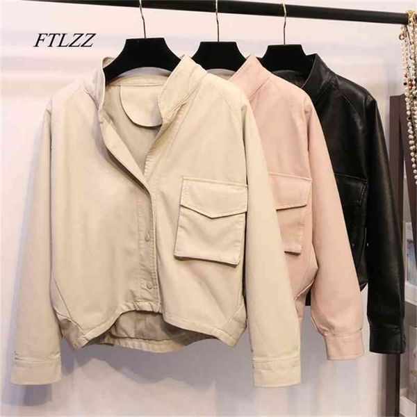 fashion faux leather jacke women loose irregular batwing sleeve short design long pu casual coat 210430, Black
fashion faux leather jacke women loose irregular batwing sleeve short design long pu casual coat 210430, Black