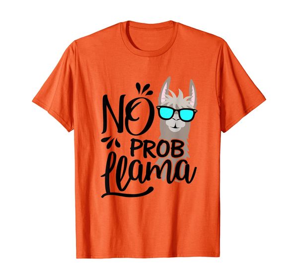 No Prob-Llama Cute Llama Alpaca Lover T-shirt, Mainly pictures