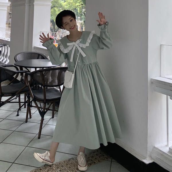 casual dresses cmaz spring and autumn bow lace-up long sleeve dress for women pqqi, Black;gray
casual dresses cmaz spring and autumn bow lace-up long sleeve dress for women pqqi, Black;gray