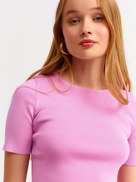 women's t-shirt 2021 summer women crew neck short sleeve sweater-lilac, White