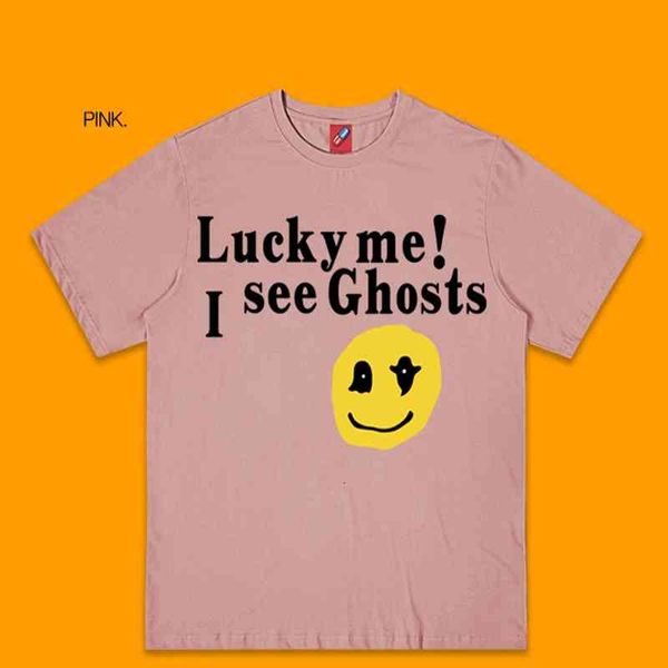 women's t-shirt oh, lucky me. i see ghosts smiley shirt prints around the neck of kanye men's women west t-shirts streetwear hip-h, White
women's t-shirt oh, lucky me. i see ghosts smiley shirt prints around the neck of kanye men's women west t-shirts streetwear hip-h, White