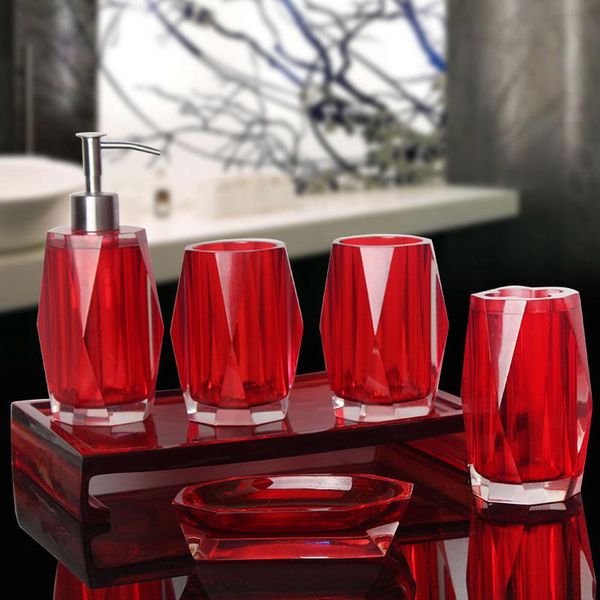 bath accessory set modern acrylic 5pcs/set bathroom accessories wedding objects kit couple wash toothbrush cup mouth
bath accessory set modern acrylic 5pcs/set bathroom accessories wedding objects kit couple wash toothbrush cup mouth