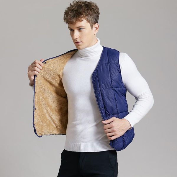 men's vests 2021 fleece thick brand men sleeveless jacket winter ultralight white down vest male slim mens windproof warm waistcoat, Black;white
men's vests 2021 fleece thick brand men sleeveless jacket winter ultralight white down vest male slim mens windproof warm waistcoat, Black;white