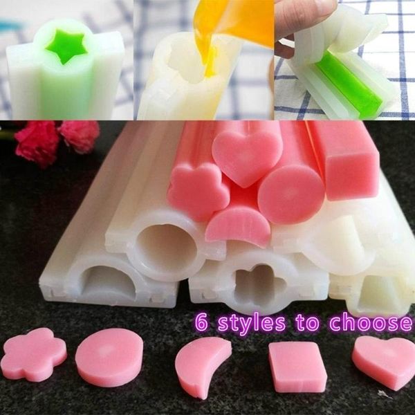 craft tools 1pc pipe mould long silicone tube mold heart/round/star/square/flower/moon shaped soap diy 3d candle
craft tools 1pc pipe mould long silicone tube mold heart/round/star/square/flower/moon shaped soap diy 3d candle