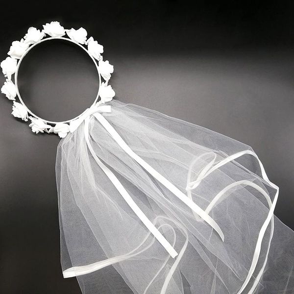 white short bridal wedding veil bride to be wreath bachelorette hen party shower marriage gift decoration hair accessorie
white short bridal wedding veil bride to be wreath bachelorette hen party shower marriage gift decoration hair accessorie