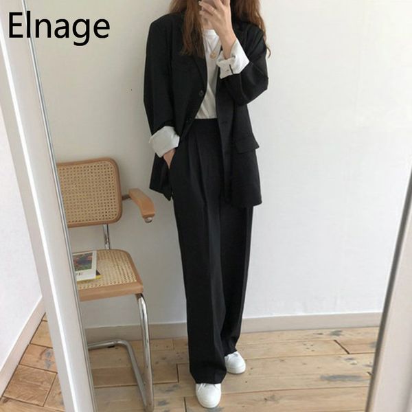 2 piece set women korean spring casual bf solid woman suit high waist wide leg trousers traje conjuntos garnitur damski 5b098 201009, White;black
2 piece set women korean spring casual bf solid woman suit high waist wide leg trousers traje conjuntos garnitur damski 5b098 201009, White;black