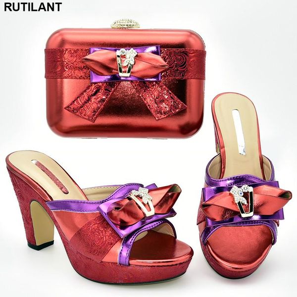 red color italian matching shoe and bag set for wedding shoes african sets 2021 dress, Black 
red color italian matching shoe and bag set for wedding shoes african sets 2021 dress, Black