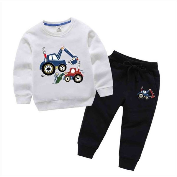 girls outfit cartoon excavator print boys clothes two pieces children clothing boy long sleeve shirts pants autumn, White
girls outfit cartoon excavator print boys clothes two pieces children clothing boy long sleeve shirts pants autumn, White