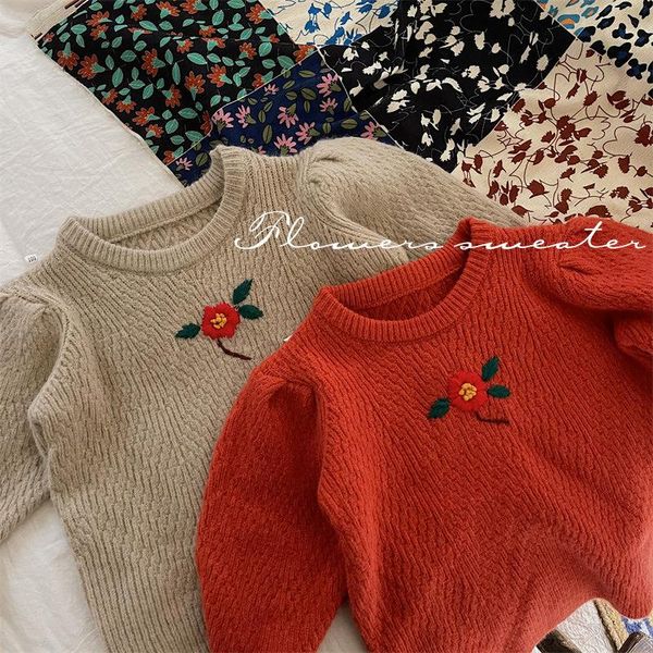 pullover cute baby girls sweaters puff sleeve cartoon embroidery floral winter autumn warm knit toddler clothes knitwear, Blue
pullover cute baby girls sweaters puff sleeve cartoon embroidery floral winter autumn warm knit toddler clothes knitwear, Blue