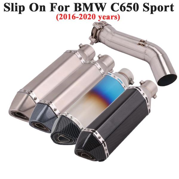 for c650 sport 2021 - motorcycle exhaust escape modified slip on carbon muffler db killer middle link pipe system
for c650 sport 2021 - motorcycle exhaust escape modified slip on carbon muffler db killer middle link pipe system
