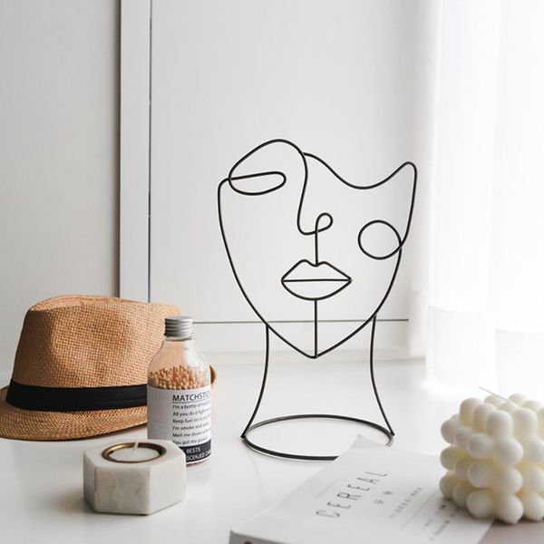 modern decorative figure metal face art black statue abstract decoration for home human nordic ornament objects & figurines
modern decorative figure metal face art black statue abstract decoration for home human nordic ornament objects & figurines