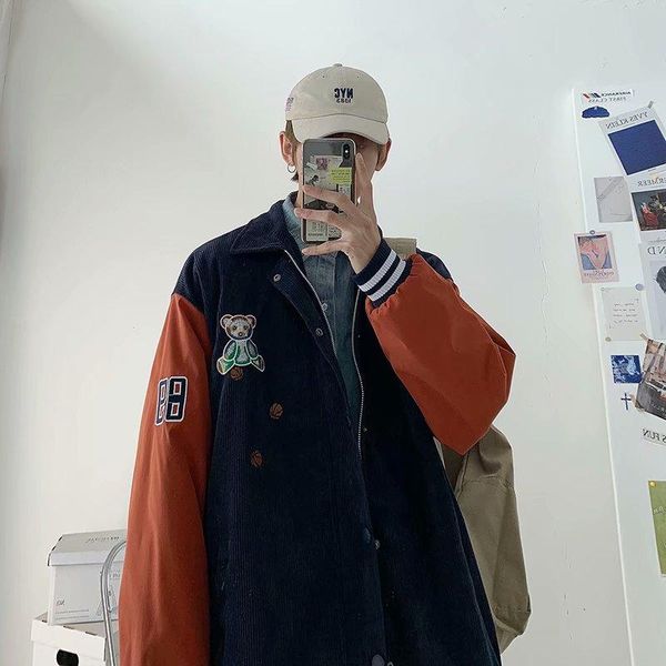 men's jackets 2021 spring and autumn baseball jacket ins korean version of the trendy brand trend loose thin corduroy uniform, Black;brown
men's jackets 2021 spring and autumn baseball jacket ins korean version of the trendy brand trend loose thin corduroy uniform, Black;brown