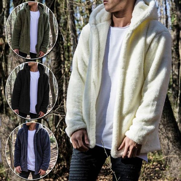 men's jackets autumn hooded fleece jacket long sleeve warm plush cardigan overcoat solid color loose outerwear fashion casual home, Black;brown
men's jackets autumn hooded fleece jacket long sleeve warm plush cardigan overcoat solid color loose outerwear fashion casual home, Black;brown