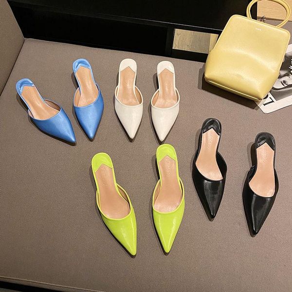 slippers small square head half women's 2021 spring wear shallow mouth temperament show thin high heel muller, Black
slippers small square head half women's 2021 spring wear shallow mouth temperament show thin high heel muller, Black