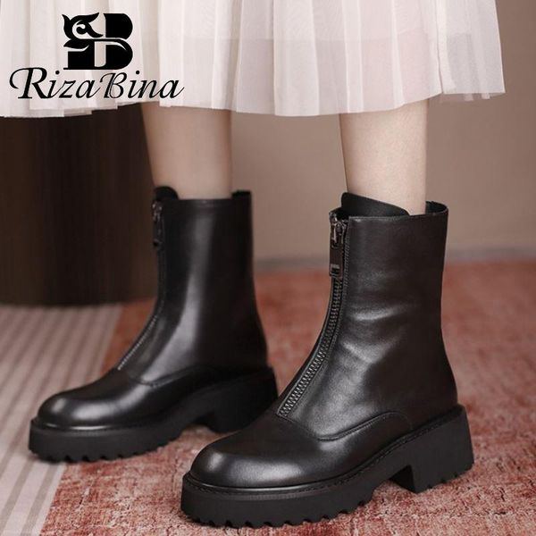 boots rizabina 2021 women real leather ankle zipper square heel round toe fashion winter outdoor ladies footwear size 34-39, Black
boots rizabina 2021 women real leather ankle zipper square heel round toe fashion winter outdoor ladies footwear size 34-39, Black