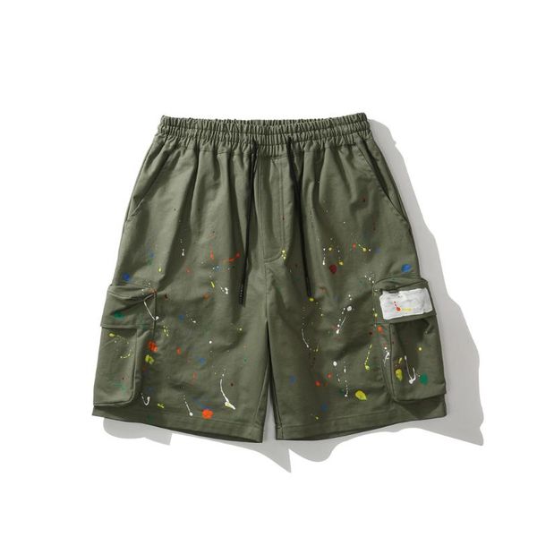 print men shorts elastic waist multi-pocket high street cargo casual loose chic pantalones cortos hombre summer men's, White;black
print men shorts elastic waist multi-pocket high street cargo casual loose chic pantalones cortos hombre summer men's, White;black