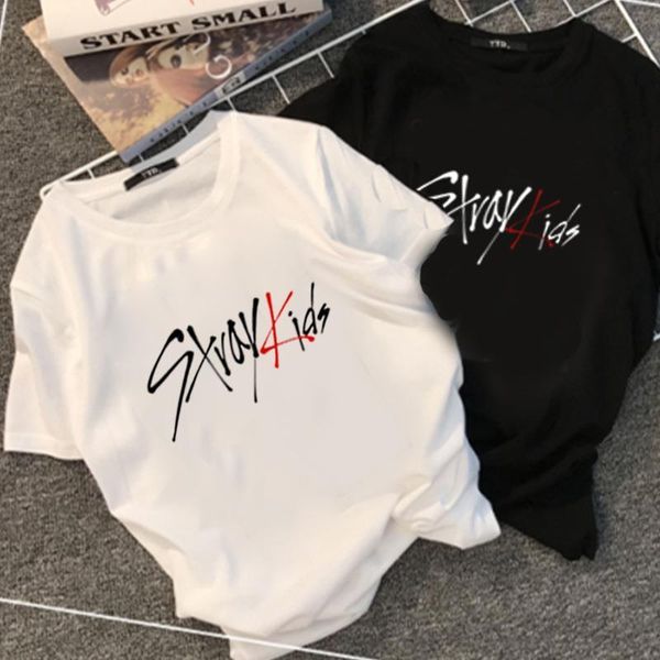 straykids clothes korean version women t shirts of the loose student couple summer black and white stray kids short sleeved
straykids clothes korean version women t shirts of the loose student couple summer black and white stray kids short sleeved