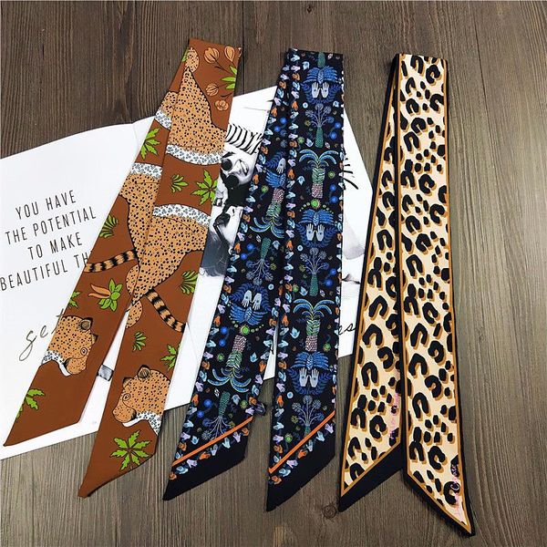 weekend leopard chiffon scarf tied bag wrapped handle ribbon wild small wrist band head women hijab scarves, Blue;gray
weekend leopard chiffon scarf tied bag wrapped handle ribbon wild small wrist band head women hijab scarves, Blue;gray