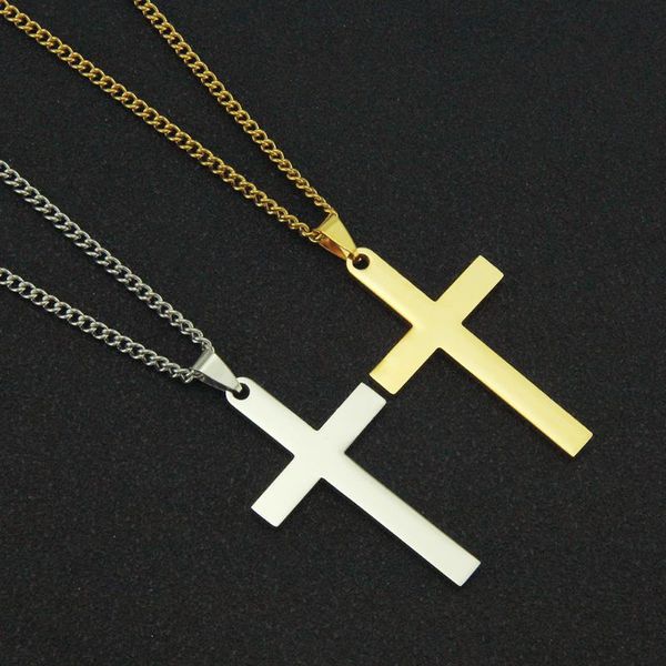 men hip hop glossy stainless steel cross pendant necklace fashion punk accessories wholesale gift women's neck chain 2021jewelry neckla, Silver
men hip hop glossy stainless steel cross pendant necklace fashion punk accessories wholesale gift women's neck chain 2021jewelry neckla, Silver