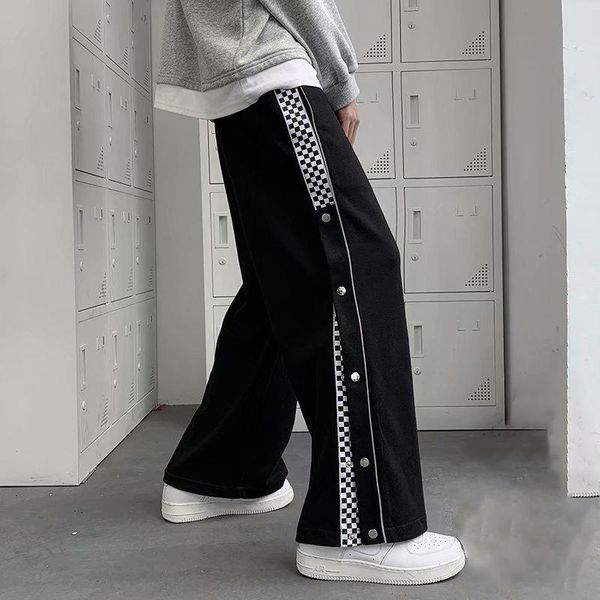 side breasted pants long men's spring and summer loose straight basketball casual men 2021 black hip hop joggers
side breasted pants long men's spring and summer loose straight basketball casual men 2021 black hip hop joggers