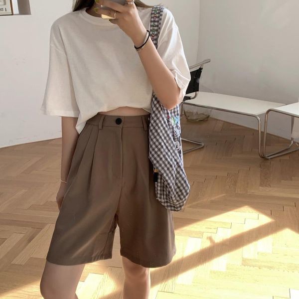 women's shorts formal suit wide leg women summer high waist thin casual trouser femme coffee black fashion bottoms, White;black
women's shorts formal suit wide leg women summer high waist thin casual trouser femme coffee black fashion bottoms, White;black