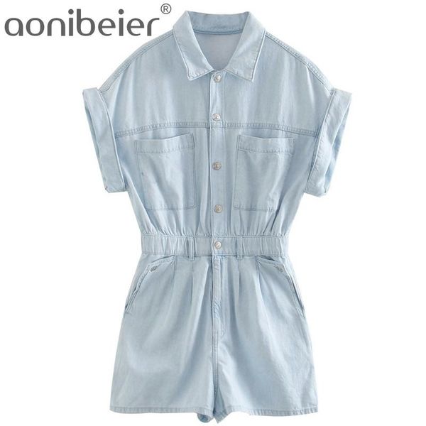 summer thin denim playsuits fashion botton-up short sleeve high waist women rompers female straight jumpsuits 210604, Black;white
summer thin denim playsuits fashion botton-up short sleeve high waist women rompers female straight jumpsuits 210604, Black;white