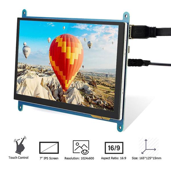 monitors raspberry pi display 7 inch capacitive touch screen 1024x600 hd lcd monitor 7inch rpi for 4b/3b+
monitors raspberry pi display 7 inch capacitive touch screen 1024x600 hd lcd monitor 7inch rpi for 4b/3b+